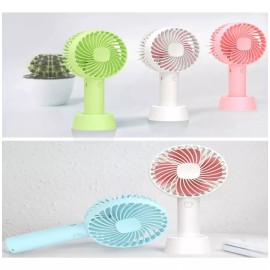KFMX Mini Ventilador Portátil Base Y Mano Portátil Recargable