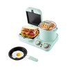 JAYGOVAN 3-In-1 Electric Sandwich Maker with Non-Stick Plates,Indicator Lights and