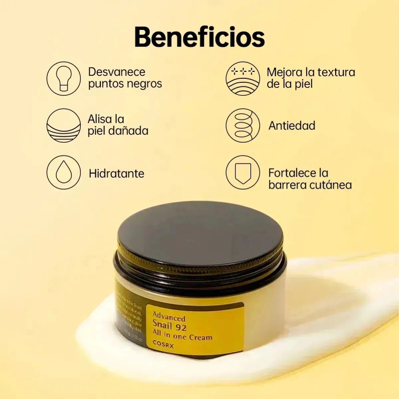 Cosrx Advanced Snail 92 Crema Facial Todo En Uno 100