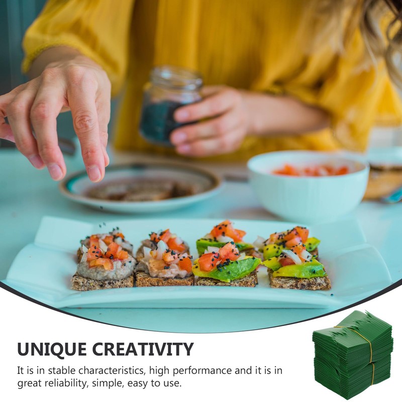 CALLARON 1000pcs Sushi Decoration Grass Sashimi Leaf Stimulation Sushi Grass