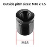 BIAQI Gear Shift Knob Adapter Kit – 5-Pack Universal Fit