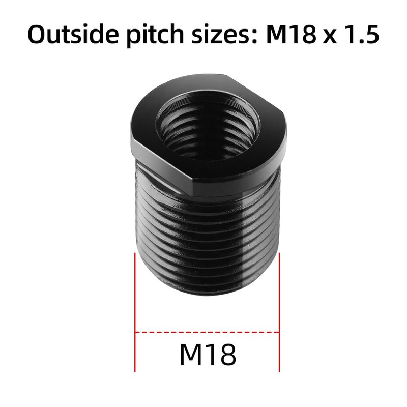 BIAQI Gear Shift Knob Adapter Kit – 5-Pack Universal Fit