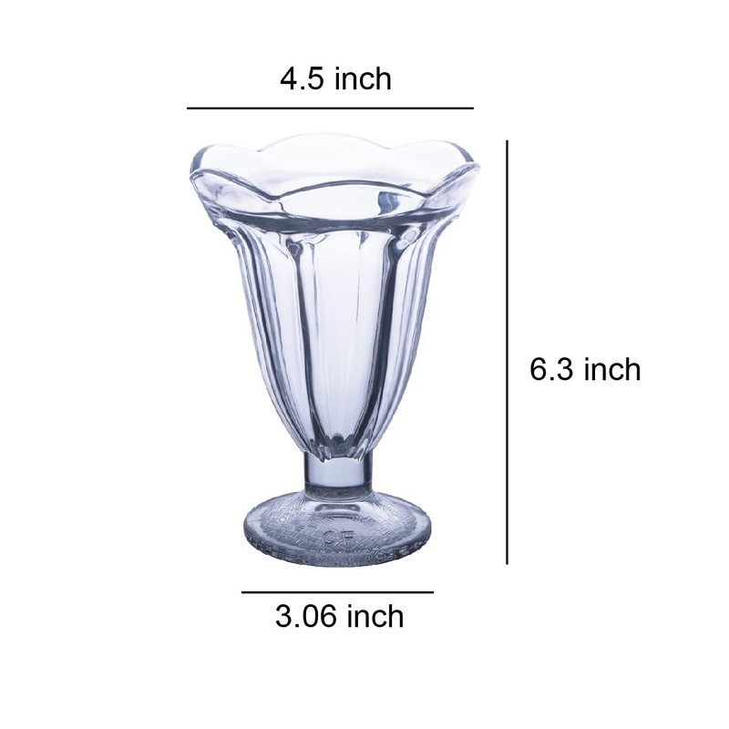 Chefcaptain Set Of 4 Extra Large 10 Oz Milkshake Glasses