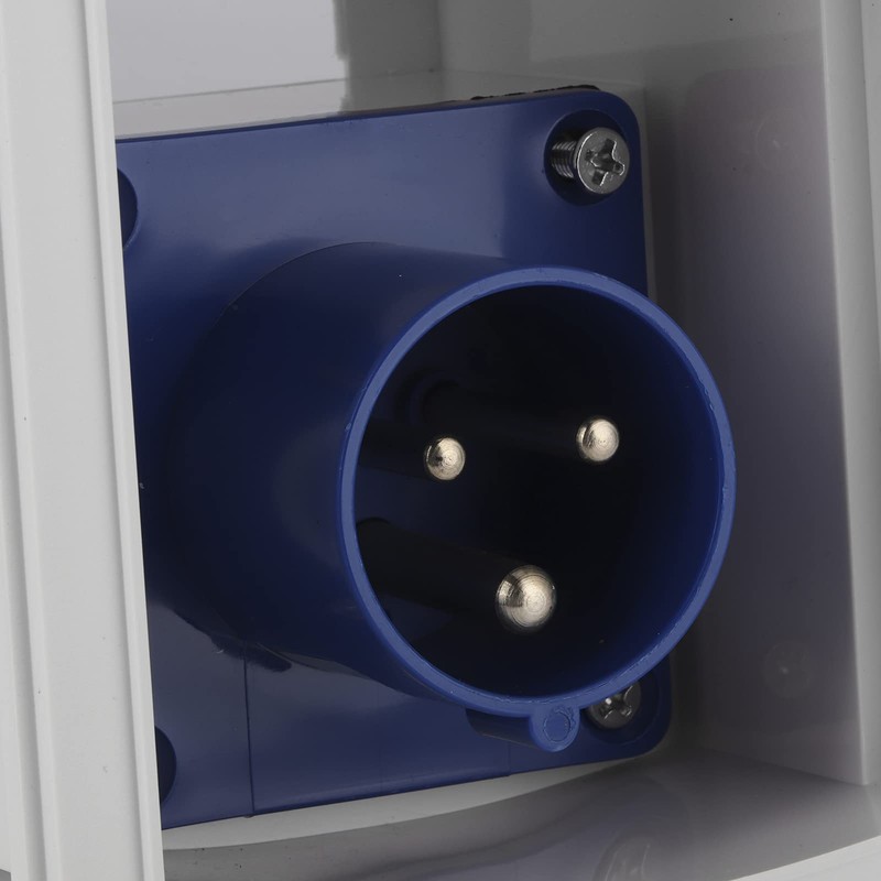 Akozon RV Socket, 16a 220V-240V Waterproof RV Plug and Socket