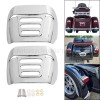 Unbranded Chrome Tail Light Visor Cover For Harley Tri Glide