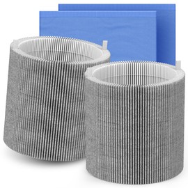2 Packs Upgraded 511i Max Mixed HEPA Carbon Replacement Filter Compatible with Blue Pure 511i Max with 2 Extra Cloth Covers Pre-filters