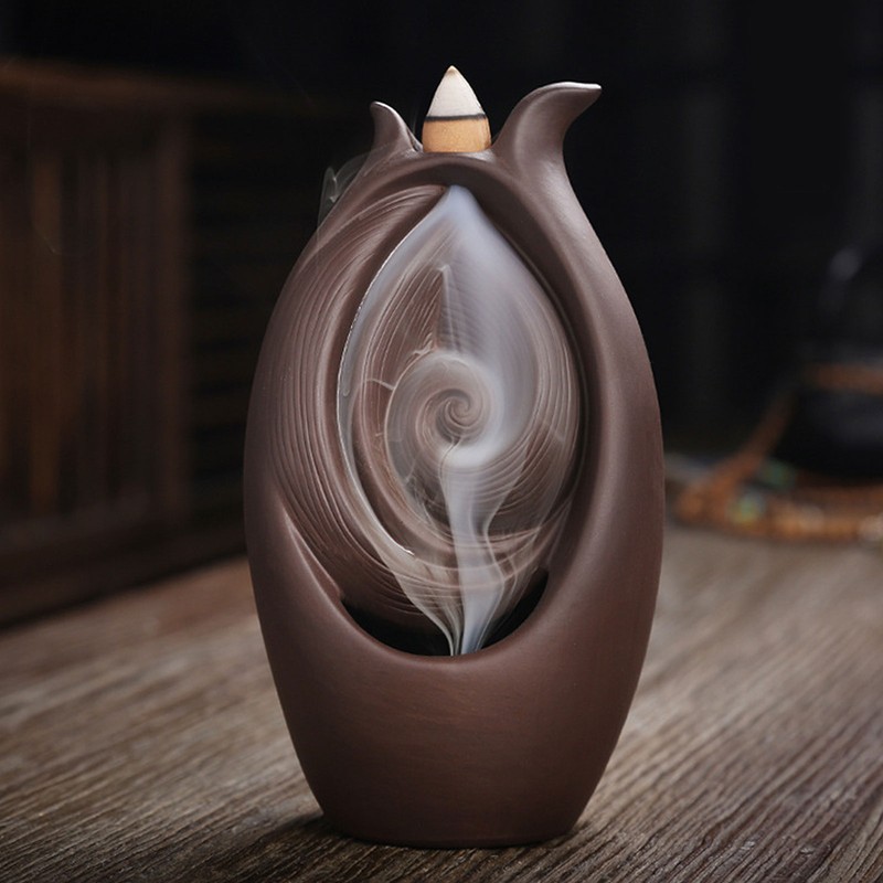 Backflow Incense Holder Innovative Waterfall Incense Burner Desktop Ornament Craft