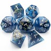 Haxtec Sharp Edge Dice Set Blue DND Dice Set with