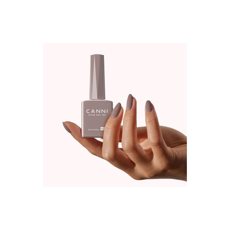 CANNI- Esmalte de uñas en gel marrón claro, 1 pieza
