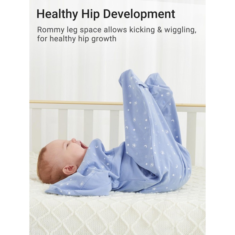 GROWNSY Transitional Swaddle Sleep Sack 3-6 Months, Starfish Design Baby