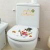 Condessacity トイレ ウォールステッカー おしゃれ 便器 シール 英語 クリスマス 可愛い 雪だるま