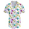 Mens Retro 80s 90s Graphics 2 Piece Hawaiian Shirt Set