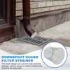PATIKIL Gutter Guard Filter 3"-2.4", PVC Termination Cap Mesh Screen