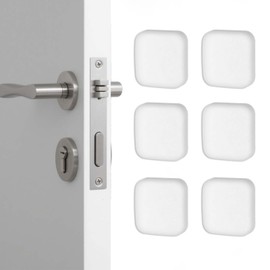 6pcs Wall Door Knob Protector Self-Adhesive Silicone Wall Protectors from Door Knobs for Home Office School Noise Reduction Doorknob Stopper Walls Protector