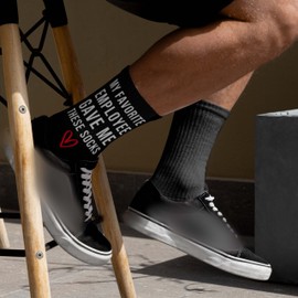 My Favorite Employee Gave Me These Socks, Funny Gifts from Employee, Cool Gifts for Boss, Novelty Socks, Favors for Birthday, Labor Day, Thanksgiving, Christmas, etc. (116)