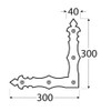 Gedotec Window Angle Antique Decoration | Pack of 2 Angle