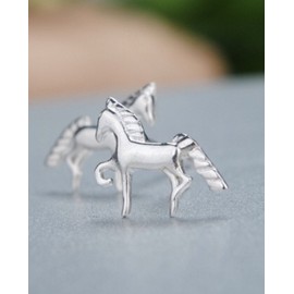 Iszie 925 Sterling Silver Little Horse or Unicorn Girl Women's Earrings Gifts for Unicorn Horse Lover Earrings