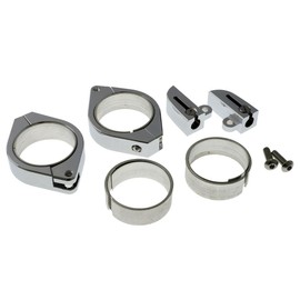 HIGHSIDER 220-216405 HIGHSIDER CNC Alu indicator bracket set for indicators with M8 bolt. For 38-41 mm diameter, chromed.