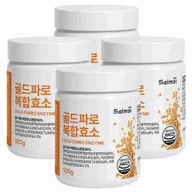 Salmsi Gold farro complex enzyme powder 100gx4 Italian emmer wheat grains, easy carbohydrate decomposition and digestion, high potency value 6646000 / 골드 파로 복합 효소 분말 100gx4개 이탈리아 엠머밀 곡물 속편한 탄수화물분해 소화 높은 역가수치6646000