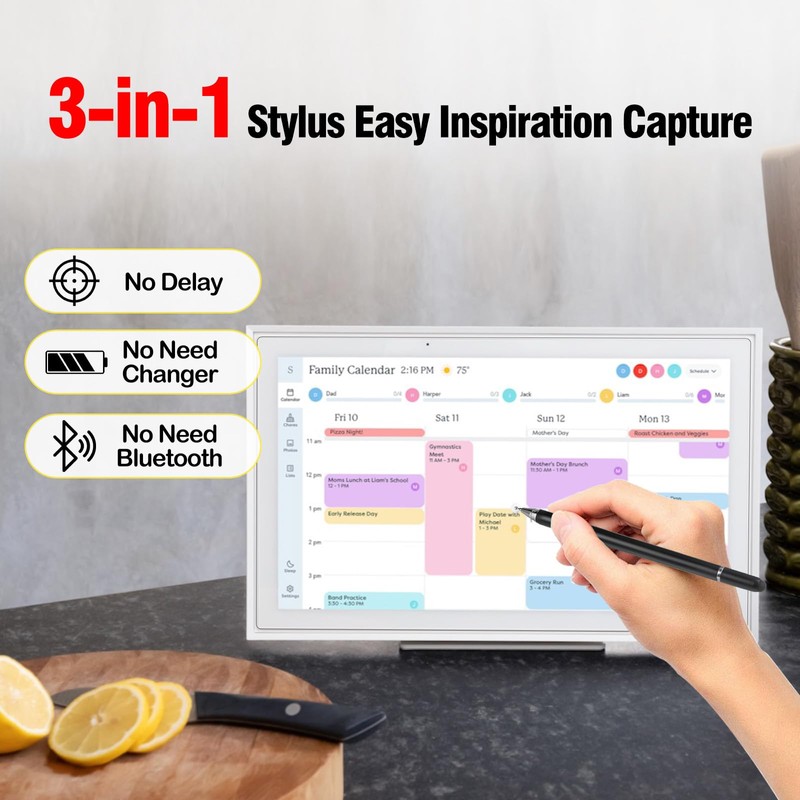 GUSUCIN Screen Protector & Stylus Pen Compatible With Skylight Calendar,