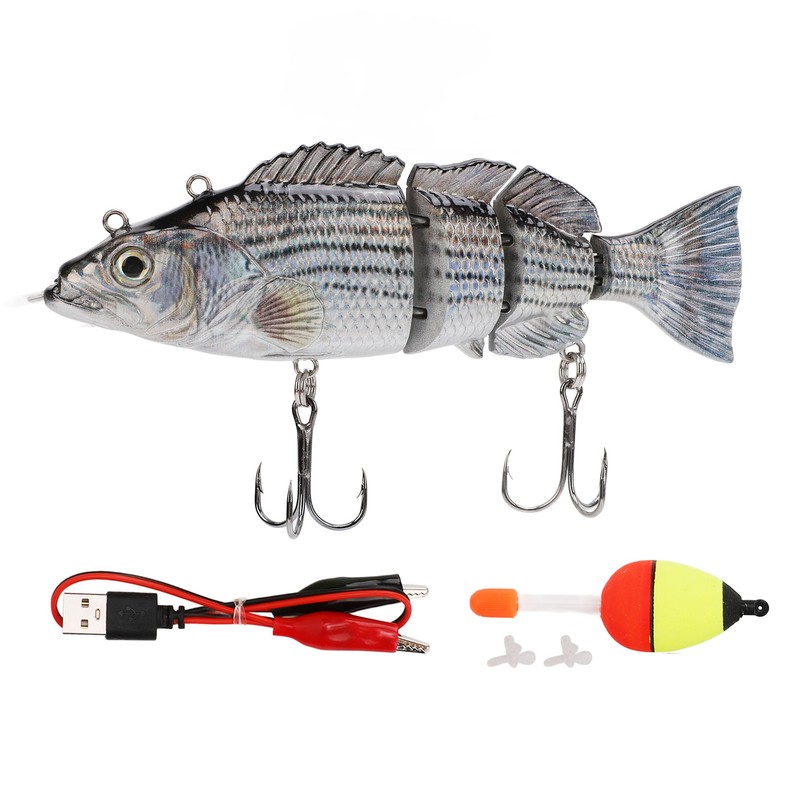 Robotic Swimming Fishing Lure Self Swimming Electronic Fishing Bait USB