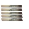 Praztech Set of 5 HSS Trapezoid Blades 1/8"x 3/4" (Wide) x 6" (Long) for Lathe Parting Cut off & Tool Holders-Hard & Ground
