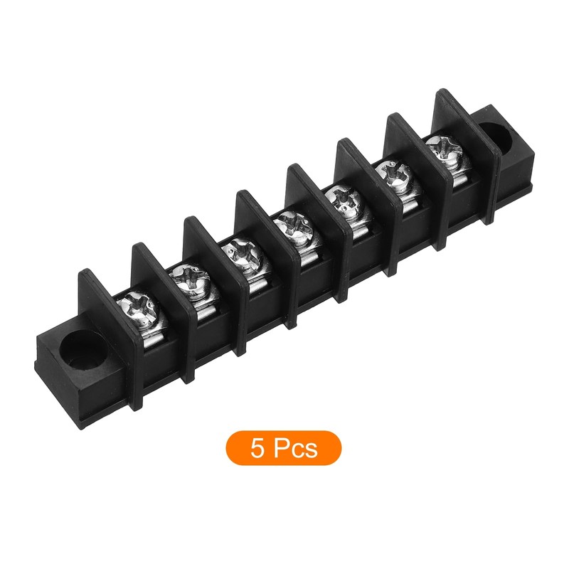 sourcing map 5 Pcs 7 Positions Terminal Block 300V 20A
