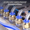 10 Pcs PC4-M6 Straight Pneumatic Fitting Connectors,Pneumatic Air Straight Quick