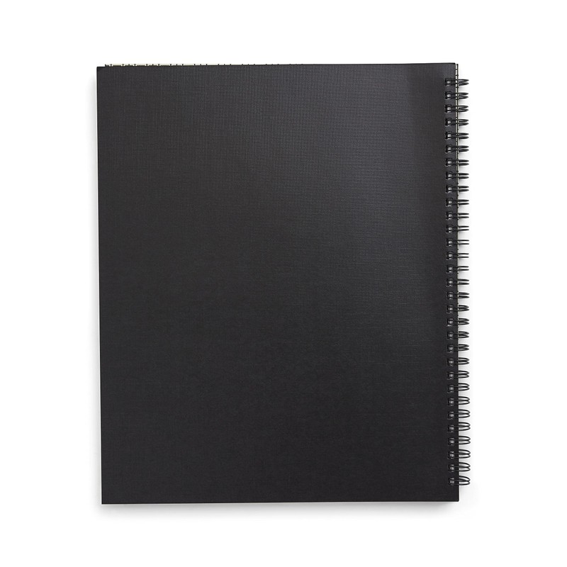 TRU RED Large Soft Cover Ruled Notebook, Black