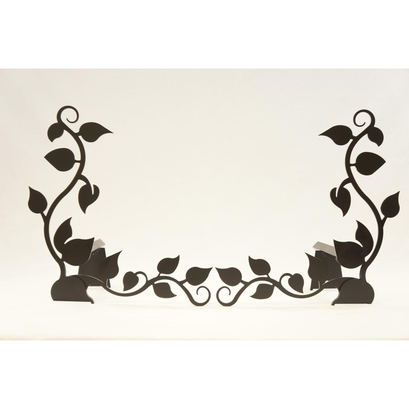 Design Specialties Fireplace Ivy Design Black Andiron