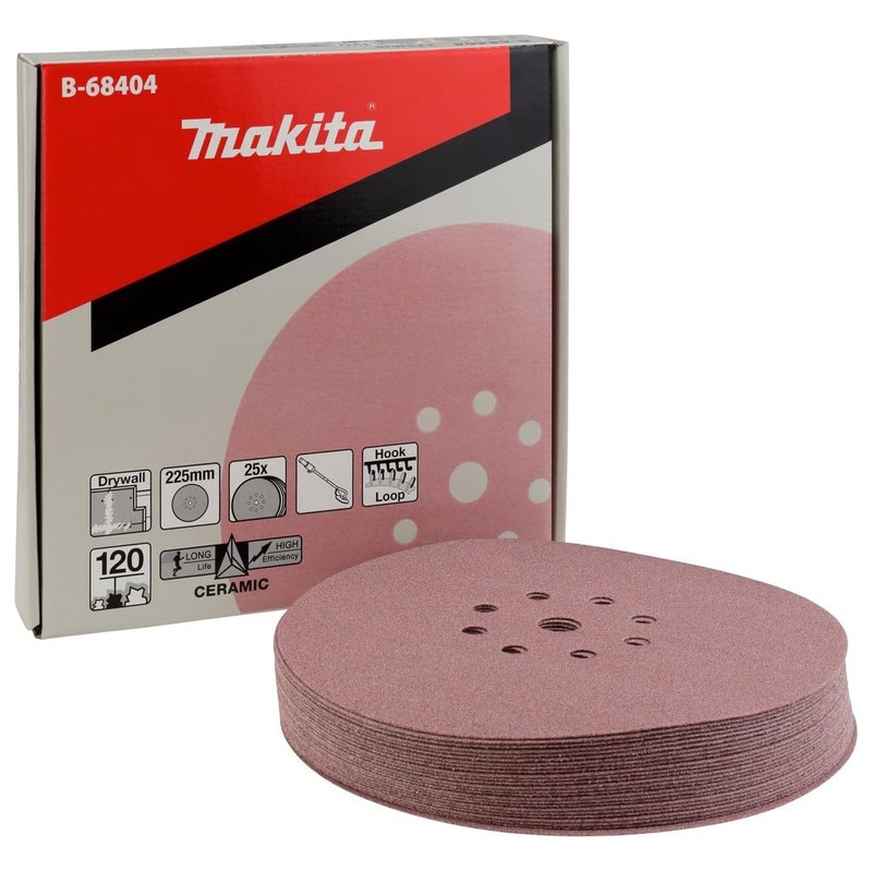 Makita B-68404 25 Pack Abrasive Paper Discs 120G