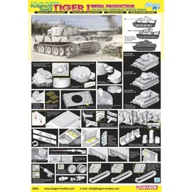 Dragon Models 1/35 Tiger I, Initial Production s.Pz.Abt.502 Leningrad Region 1942/3 Smart Kit