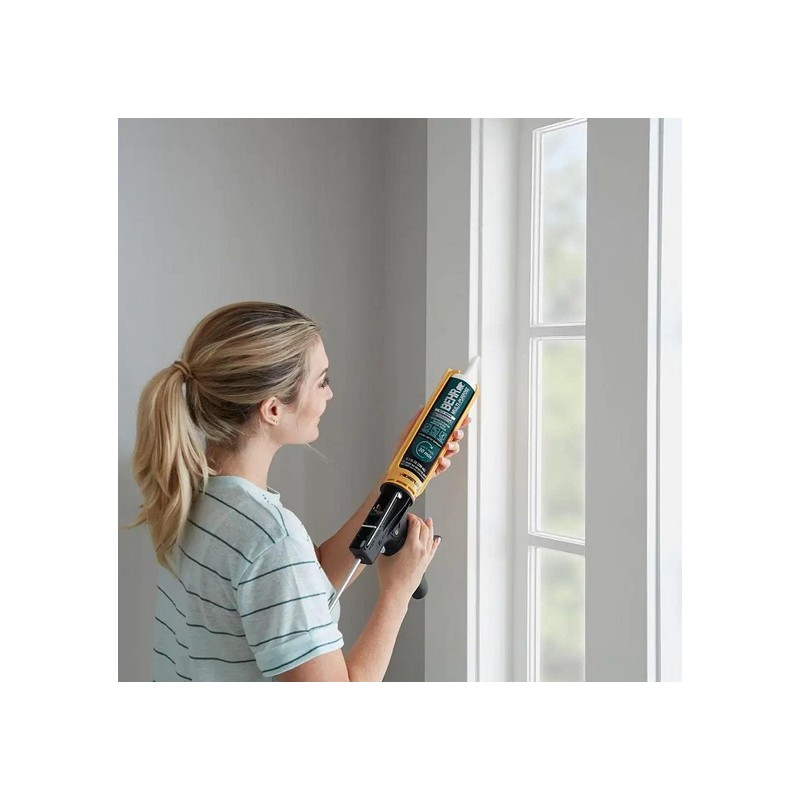 BEHR 10.1 oz White Acrylic Latex Caulk Multi-Purpose Sealant Paintable