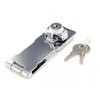 Merriway BH01836 Key Operated Locking Hasp and Staple 75mm (3