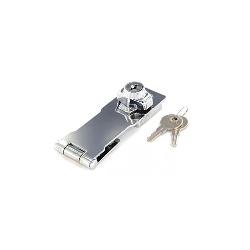Merriway BH01836 Key Operated Locking Hasp and Staple 75mm (3