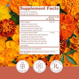 Reserveage Beauty - Suplemento para el cuidado de la piel y la salud de las articulaciones, apoya la producción saludable de colágeno para mujeres, 12