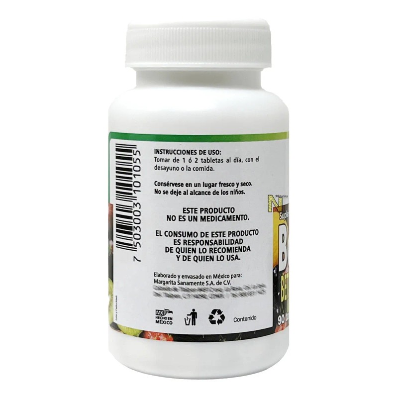 Beta Zinc Betacaroteno 90 Tabletas Margarita Naturalmente