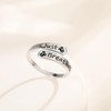 Anillo de plata de ley 925 con diseño de mariposa