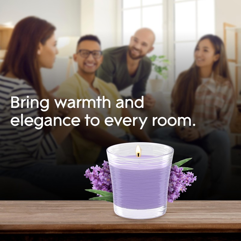 Glade Scented Candle Jar, Tranquil Lavender & Aloe, Air Freshener