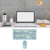 Wireless Keyboard and Mouse Retro Colorful Round Keycap 86 Keys