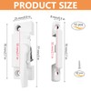 JEEJINYAN 10 Pack Cam Action White Window Sash Locks, Security