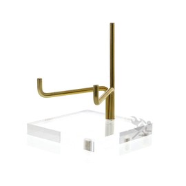 OnFireGuy - Soporte de exhibición de caballete acrílico ajustable de 4-1/4 pulgadas para geodas, minerales, fósiles y cristales | Soporte de exhibición de caballete acrílico de 4-1/4 pulgadas | Muestra tus tesoros con estilo y elegancia