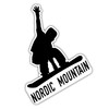 Nordic Mountain Wisconsin Ski Adventures Souvenir 2 Inch Fridge Magnet