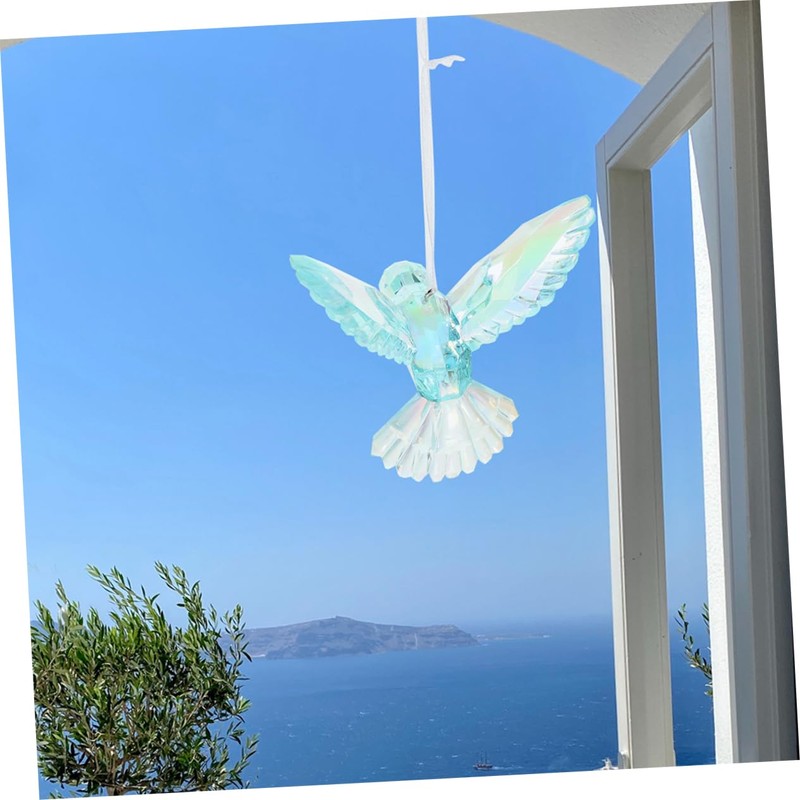 CIYODO Pack of 3 Hummingbird Figures for Hanging Made of
