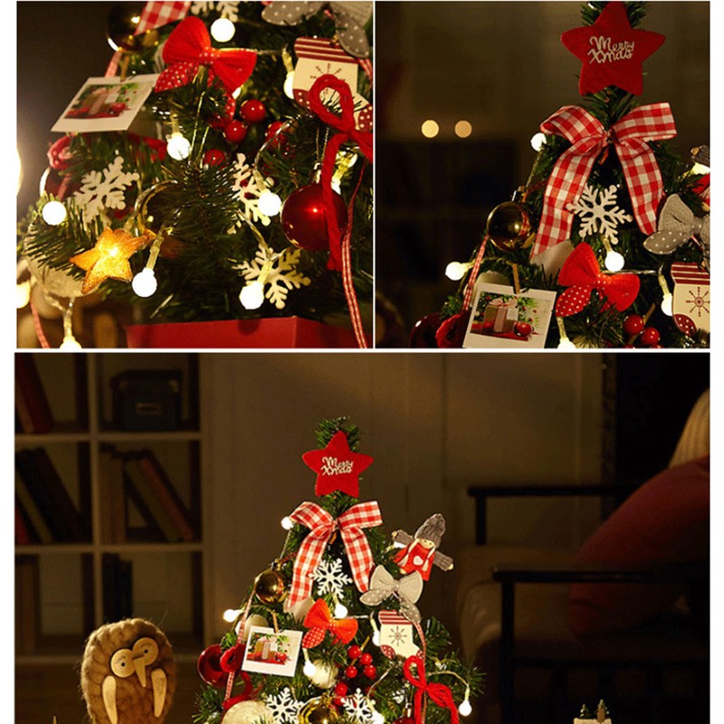 Mini Christmas Tree Decoration with Light Artificial Christmas Trees Decorated