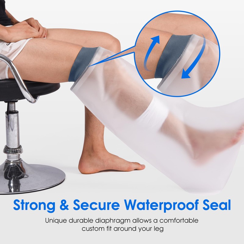 Waterproof Cast Cover for Shower Ankle Wound Protector Bath Adult