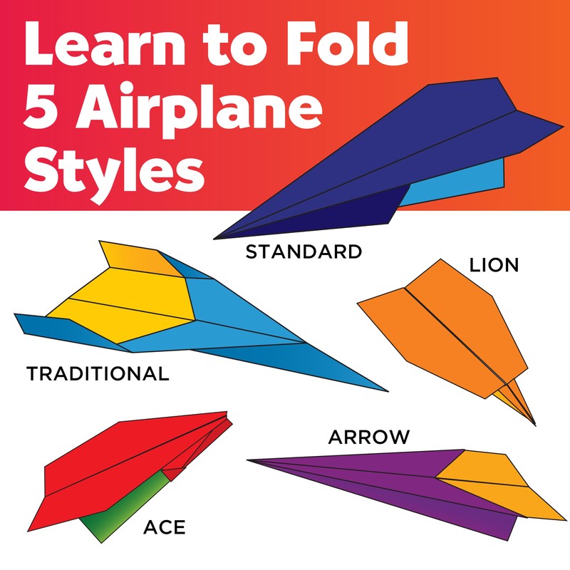Creativity for Kids Stunt Squadron Fold & Launch Paper Airplanes: