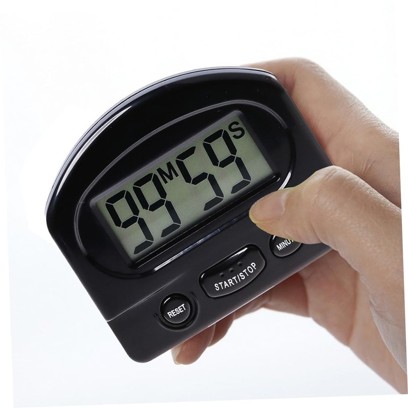 Alipis 2pcs Magnetic Timer Clock with Alarm Large Digital Display
