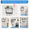 Broom Holder Wall Mount, Mop Organizer with Cleaning Tools Storage