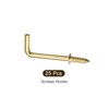 METALLIXITY 25pcs 36mm L Shaped Hooks Ceiling Hooks Metal Right